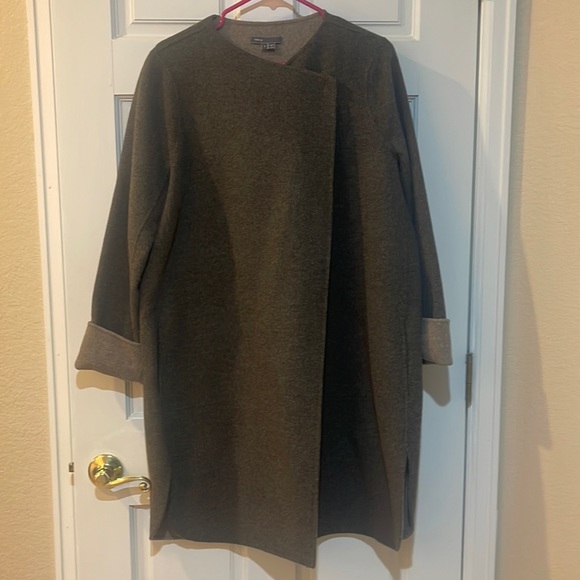 Vince Jackets & Blazers - Vince Jackets & Coats | Sweater Wool Coat Two Tone Color